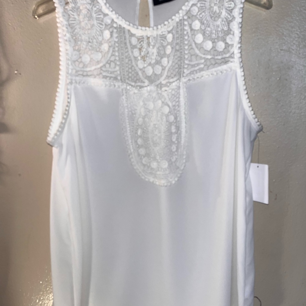 Nordstrom Ivory Sleeveless Blouse